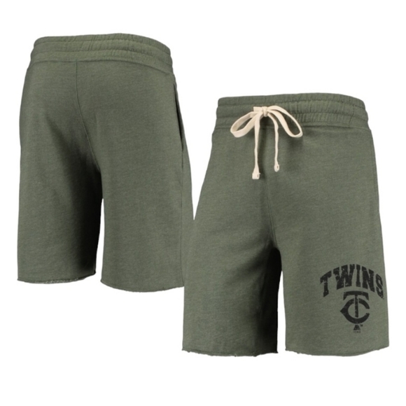 Concepts Sport Other - Men's Concepts Sport Heathered Olive Minnesota Twins Mainstream Tri-Blend Shorts